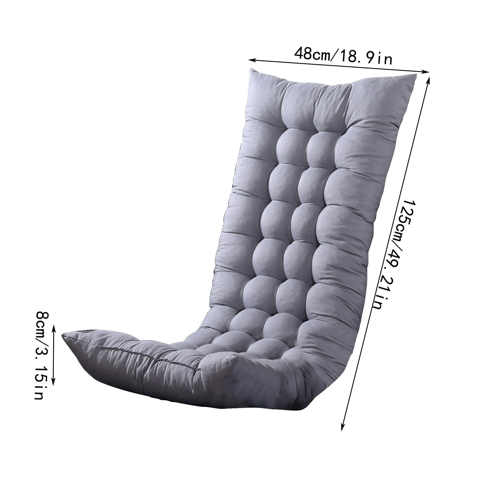Rocking Chair Cushion,Chair Cushion,High Back Rocking Chair Cushion,Thickened Patio Chair Pad for Indoor and Outdoor,Water Proof and Fade-Resistant(Gray 50*19*3in)from ANMUYUM