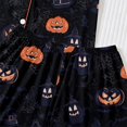 thumbnail image 7 of WOYY Girls Matching Halloween Pajamas Short Sleeve Button Down Sleepwear Set, Sizes 3-14, 7 of 7