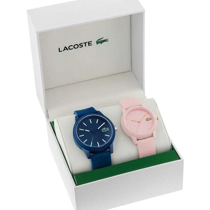 Lacoste Set 2 2070008 Blue/Pink Silicone Strap 42/36mm  display picture 3