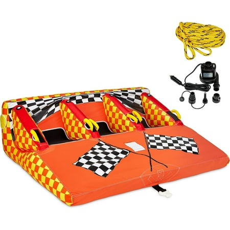 Sunny & Fun Fun Inflatable Water Tube Raft for Multiple People