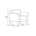 thumbnail image 7 of Lifestyle Solutions Alexa Club Chair, Brown Fabric, 7 of 7