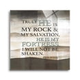thumbnail image 1 of Rock Salvation Fortress Cream Grey Strata 12 x 12 Glass Wall Hanging Sign, 1 of 4