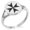 Silver, variant on Stainless Steel Maltese Cross Minimalist Oval Top Polished Statement Signet Ring