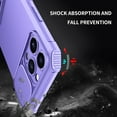 thumbnail image 4 of Compatible with iPhone 13 Pro Max Slide Camera Case Sliding Lens Cover with Hidden Kickstand 4 Corners Shockproof Heavy Duty Protective Hard PC + Soft TPU for Men Women Purple, 4 of 16