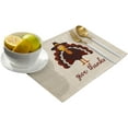 thumbnail image 2 of Placemats Set of 4 Washable,Give Thanks Placemat for Dining Table Decorations, Heat-Proof Table Mats for Kitchen Dinner Banquet Thanksgiving Turkey, 2 of 6