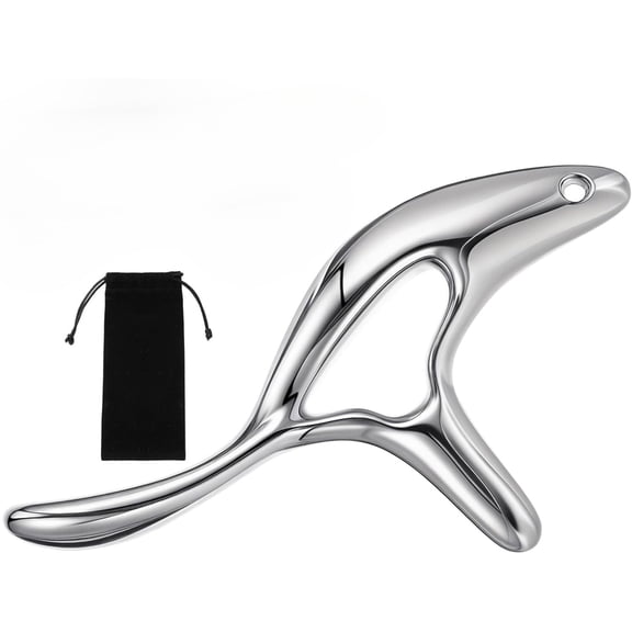 Trigger Point Massage Tool, Handheld Muscle Scraper with Thumb Saver for Body Massage and Acupressure