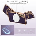 thumbnail image 2 of Magnetic Case for Samsung Galaxy S21 FE 5G Case[Compatible with MagSafe] Cute Plating Love Hearts Case with Camera Protection,Soft Shockproof TPU Bumper Cover for Women Girls,Dark Violet, 2 of 14