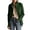 16-Green, variant on Wool Straight Pea Coat for Women Stand Collar Single Breasted Jacket Coat with Pockets and Padded Shoulder Fall Lining Long Sleeve Outerwear