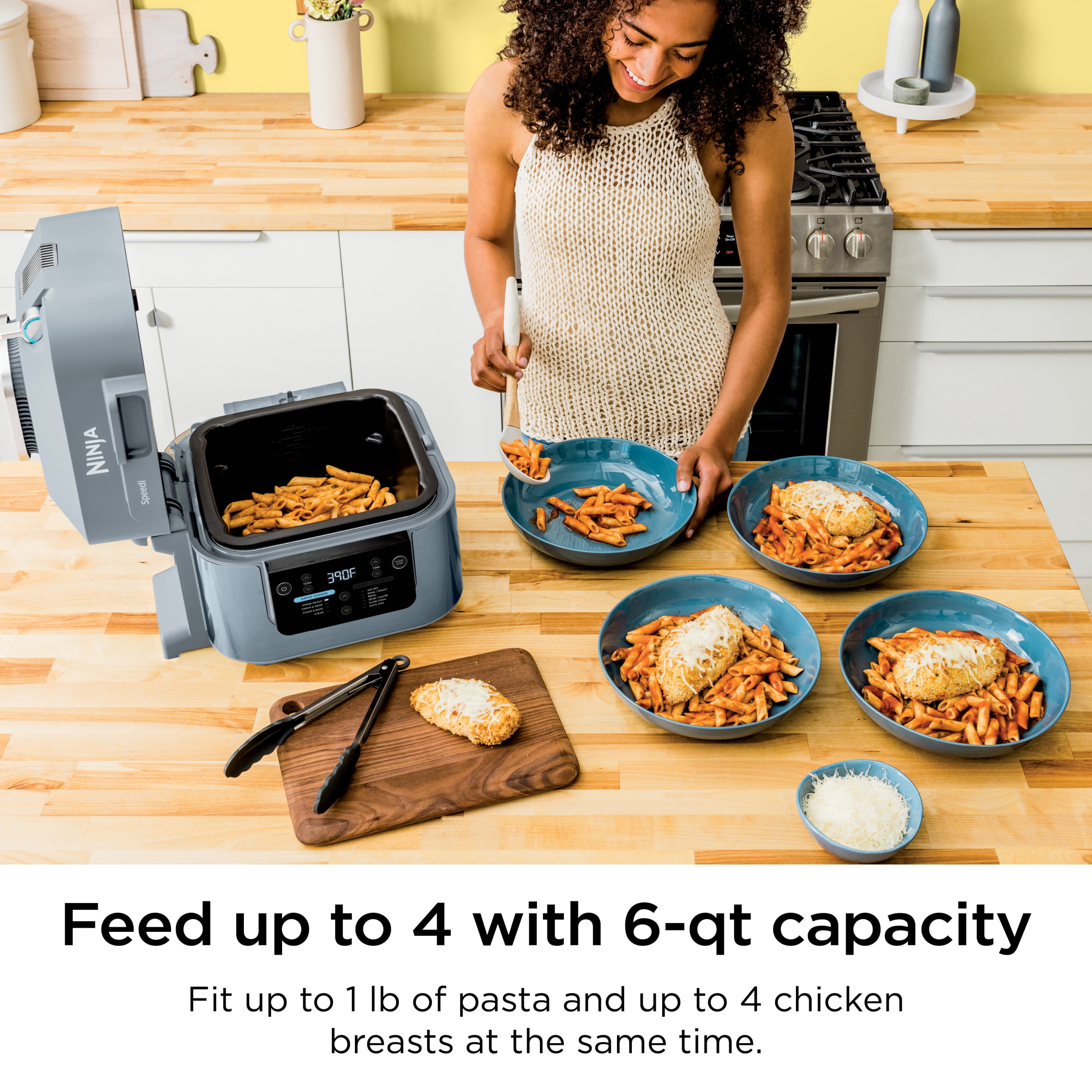 Speedi Rapid Cooker & Air Fryer, SF300, 6-Qt. Capacity, 10-in-1  Functionality, Meal Maker, Sea Salt Gray - AliExpress