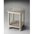 thumbnail image 1 of Butler Specialty Bone Inlay Square End Table In Brown Bone Inlay, 1 of 2