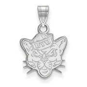 Sterling Silver LogoArt Brigham Young University Cougar Small Pendant Charm