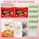 thumbnail image 3 of 2x Spicy Buldak Ramen (2 packs) & Yopokki Tteokbokki Rose Flavor (Serves 2) Korean Food Bundle with 50 Bamboo Chopsticks, 3 of 5