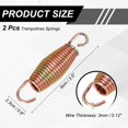 thumbnail image 2 of Uxcell Ressorts pour Trampolines, 2 Pcs et Acier au Carbone et Ressort d'Extension pour Rebondisseur de Mise en Forme de 3,5 Pouces, Accessoires de Remplacement Robustes pour Trampolines Universels, 2 of 6