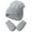 Grey, variant on QUOTAY Baby Boy Hats with Kids Gloves Set Toddler Girls and Boys Winter Hats Soft Knit Cap and Mittens Beige,2-5 Years