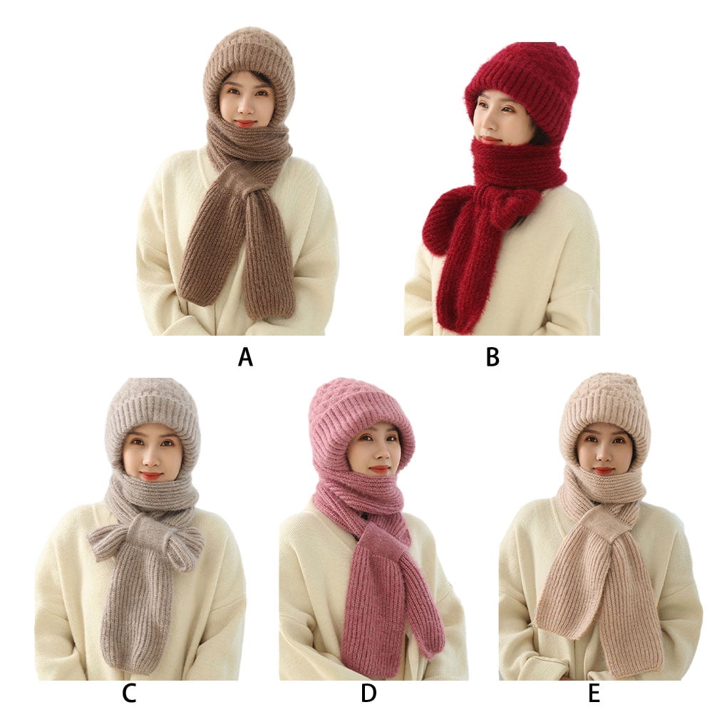 Langgg Women's Winter Double layered Warm Knitted Knitted Knitted