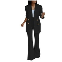 LYXSSBYX Womens Suits Blazer and Pants Professional Women's Long Sleeve Solid Suit Pants Casual Elegant Business Suit Sets