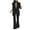Black, variant on Clearance LYXSSBYX Womens Suits Blazer and Pants Professional Women's Long Sleeve Solid Suit Pants Casual Elegant Business Suit Sets