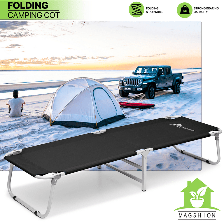 Magshion Folding Camping Cot Outdoor Camping Bed Portable