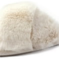 thumbnail image 5 of RockDove Women's Memory Foam Fluffy Slippers, Open Toe White, 8/9, 5 of 7