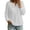 White-37, variant on Perfectbot Women's Waffle Knit Henley Sweatshirt, Relaxed Fit Drop Shoulder Long Sleeve Ribbed Cuffs Top