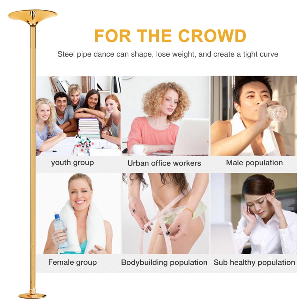 Adjustable Height Stripper Pole, 45mm Portable Pole Dancing Pole, Heavy Duty Fitness Dance Tube, Dance Pole for Home, Suitable for Gym, Party