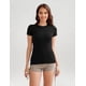 thumbnail image 5 of Camisetas CE' CERDR para mujer, cuello redondo, manga corta, paquete 3/5, 5 of 6