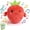 3*Battery&Box, variant on Interactive Music Plush Toy Set for Kids Adults, 8" Strawberry Fruit Sensing Metronome with Sounds for Multiplayer Interaction Game, Fun Musical Sensory Toy for Christmas Birthday Gifts