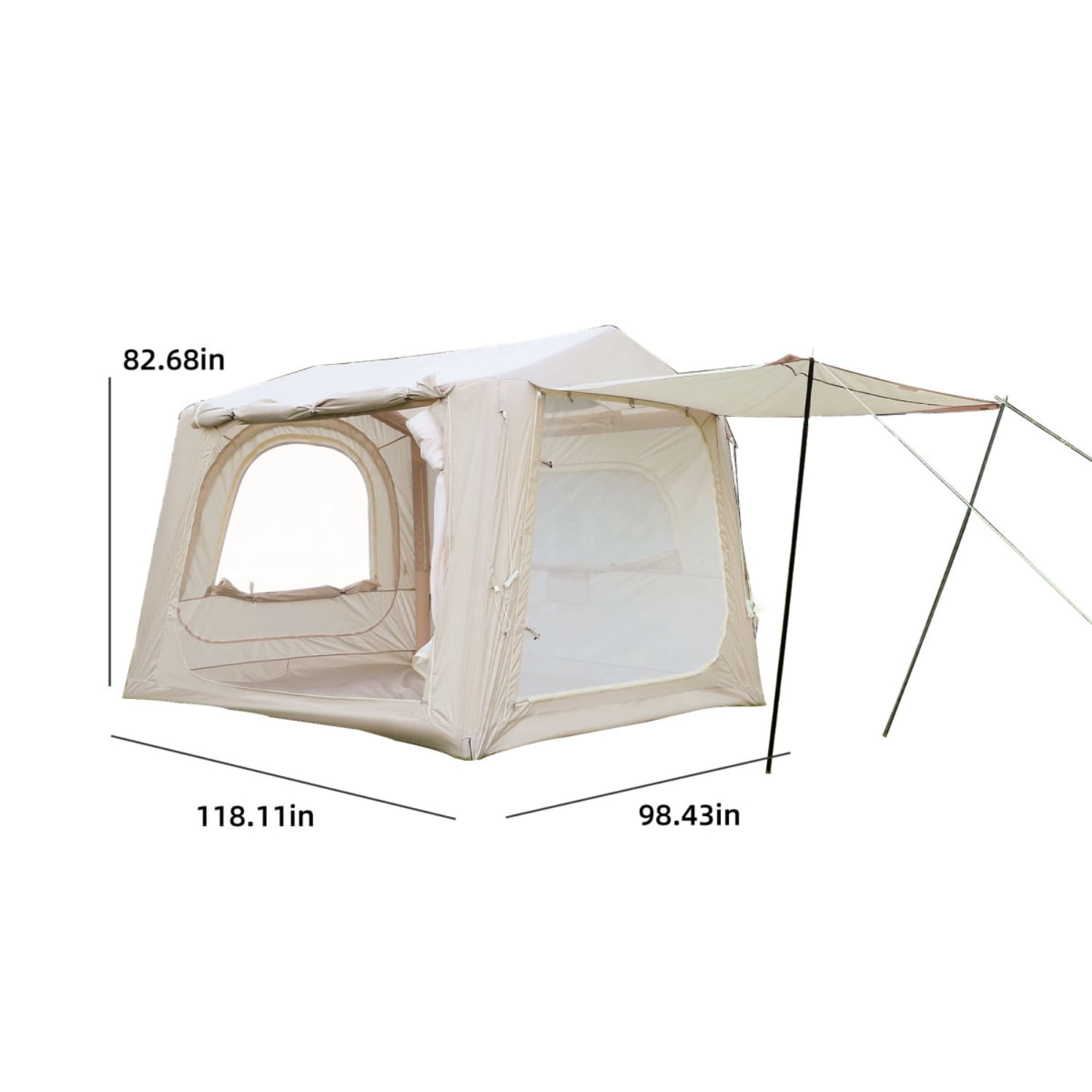 Inflatable Tents for Camping,suv tent , Easy Setup InflatableTent 4 Season Tent, Waterproof Oxford Air Glamping Tents for Camping Adult 4/6/8 Person   WL