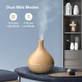 Essential Oil Diffuser, Anjou 500ml Cool Mist Humidifier Wood Grain