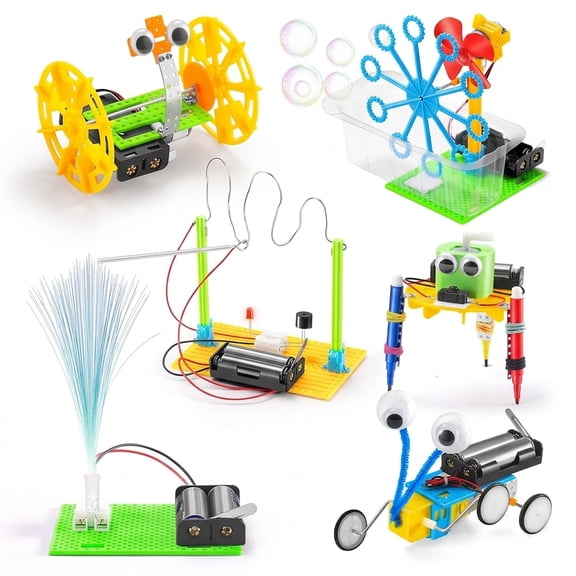 Robotics Kit -Toys for Age 8-13, Boy Robot Toys for 6 7 8 9 10 Year Old Boys Birthday Gifts, Science Kits Arts and Crafts for Kids 8-12, Engineering Building Kids Activities 6-8