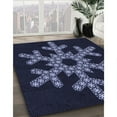 thumbnail image 3 of Ahgly Company Machine Washable Indoor Rectangle Transitional Night Black Area Rugs, 5' x 7', 3 of 7