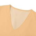 thumbnail image 4 of Trendy Tops for Women Casual Long Sleeve Solid Color V Neck Loose Shirt Blouses for Women, 4 of 7