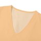 thumbnail image 3 of MHFRRA Camiseta Holgada de Manga Larga con Cuello En V Informal de Color Liso Oro, 3 of 6