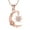 Rose, variant on Moon and Sun Cremation Jewelry for Ashes Urn Neckless Lockets for Human Ashes Pet Ashes Holder Urn Pendants with Chain - Black