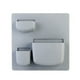 thumbnail image 2 of 1 unidad de estante de pared autoadhesivo que ahorra espacio, estantería para refrigerador, decoración para hogar, estante de almacenamiento para Azul Gris Estilo B perfecl estante de almacenamiento de pared, 2 of 7