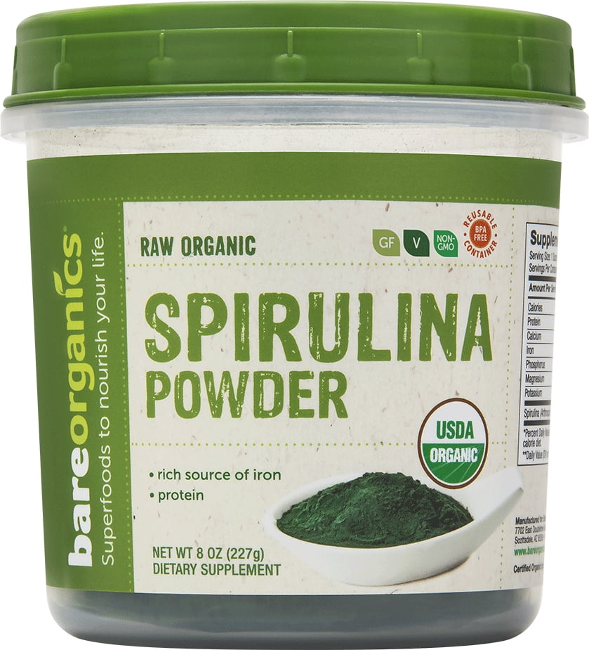 Organic Spirulina Powder 8 OZ