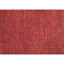 Ahgly Company Indoor Rectangle Oriental Red Industrial Area Rugs, 5' x 7'