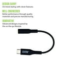 thumbnail image 6 of Rove RV069131 3in USB-C to 3.5 MM Headphone Jack Adapter USB-C(R) to Female Audio Adapter - Black, 6 of 6
