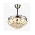 thumbnail image 5 of Ceiling Fan Light, 42 Inch luxury Chandelier Fan with Invisible Retractable Blades & Remote Control Suitable for Living room, Kitc, 5 of 7