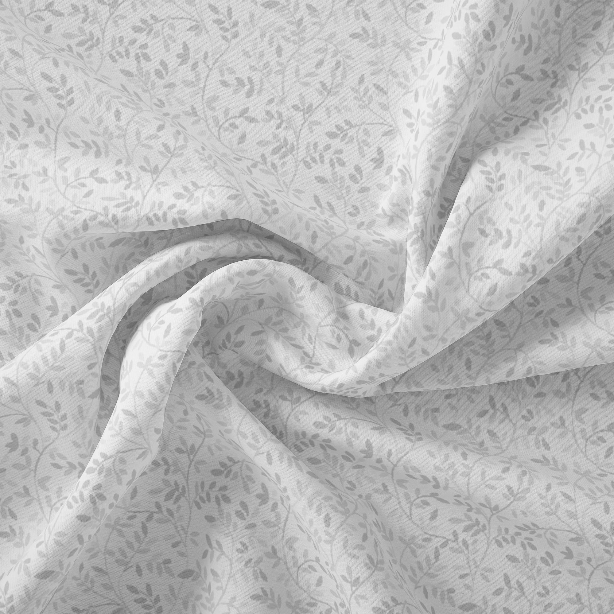 (2 pack) Waverly Inspirations 1 Yard 100% Cotton Italian Leaves, Gray, 44" Wide for Quilting & Sewing