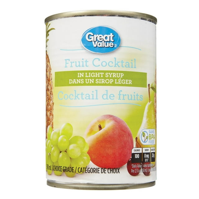 Great Value Fruit Cocktail in Light Syrup