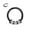 Black, variant on 16g Septum Jewelry 16 gauge Septum Rings for Women Rose Gold Plated Surgical Steel Septum Hoop 8mm Cubic Zirconia Daith Piercing Jewelry