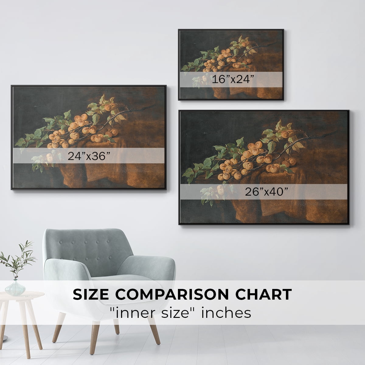 Vintage Botanical Print-LXXIII By Wexford Home Framed in Black Wood Gallery Wrapped Canvas 17 in. x 25 in.