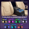 thumbnail image 4 of Podofo Caja de Almacenamiento para Reposabrazos Central con Diseño de Iluminación Ambiental de Siete Colores. Presenta un Reposabrazos Central Estilo Banco con Capacidad de Carga Rápida para Teléf..., 4 of 11
