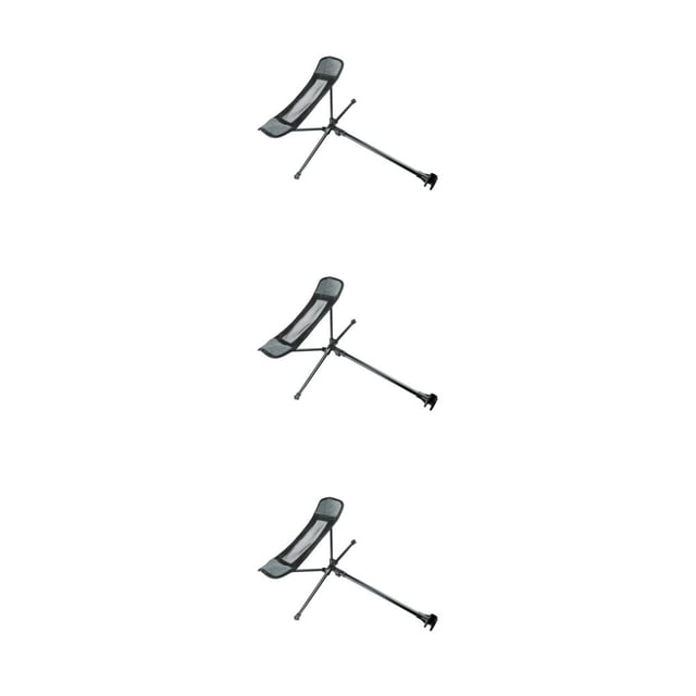 Silla plegable Yuarrent para exteriores taburete de Aleación de aluminio color Gris
