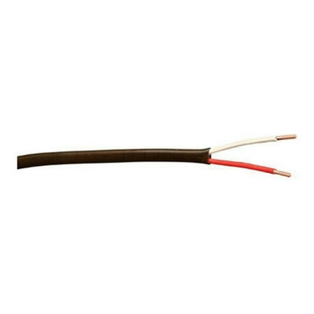 Cable 553026607 Thermostat Wire; CL2 Solid Bare Copper; 18/2; 500-Foot; brown