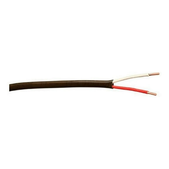 Cable 553026607 Thermostat Wire; CL2 Solid Bare Copper; 18/2; 500-Foot; brown