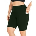thumbnail image 6 of biudgviw Biker Shorts for Women Plus Size Athletic Yoga Shorts Workout Running Breathable Shorts with Pockets, 6 of 6