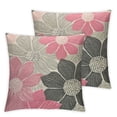 thumbnail image 2 of Acheng Dahlia Flower Throw Pillow Case Cover Abstract Elegant Floral Petal Pink Grey and White Decorative Square Cushion Covers Standard Pillowcase Couch Sofa Bed Men/Women,Set of 2 White, 2 of 6