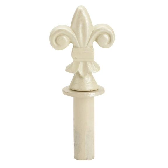 Boutique Ivory Fleur De Lis Finial for Counter Merchandise Hooks